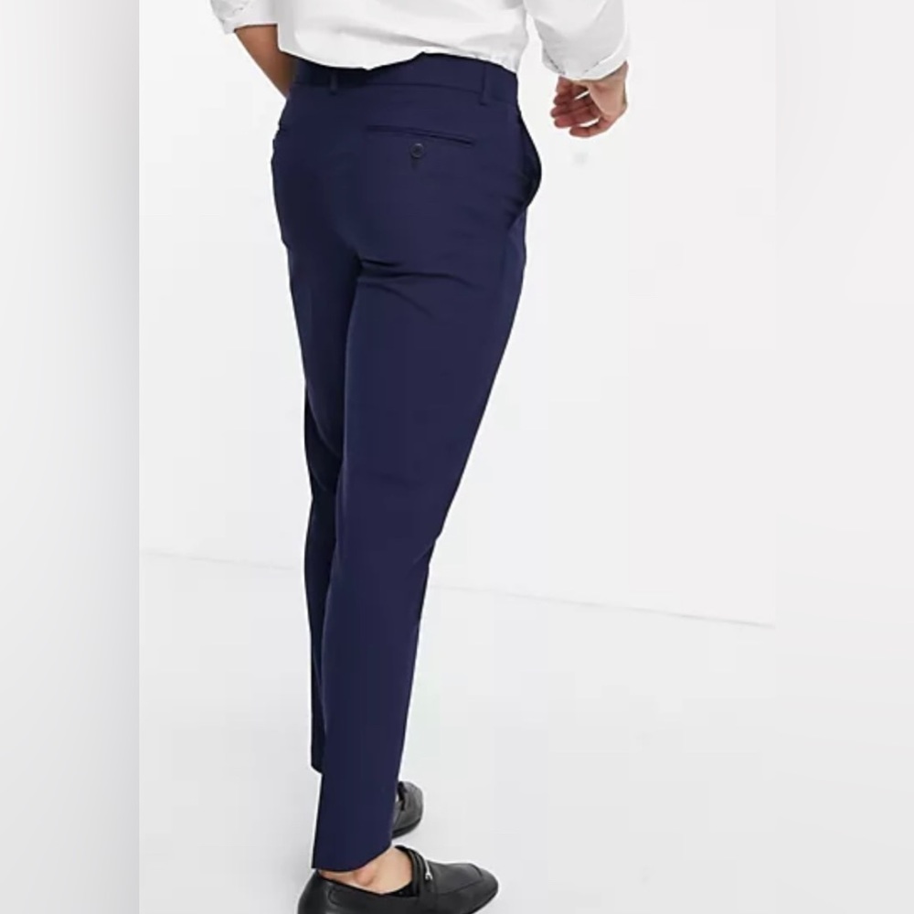 Men’s Pants Khakis Navy Blue ASOS 31x30